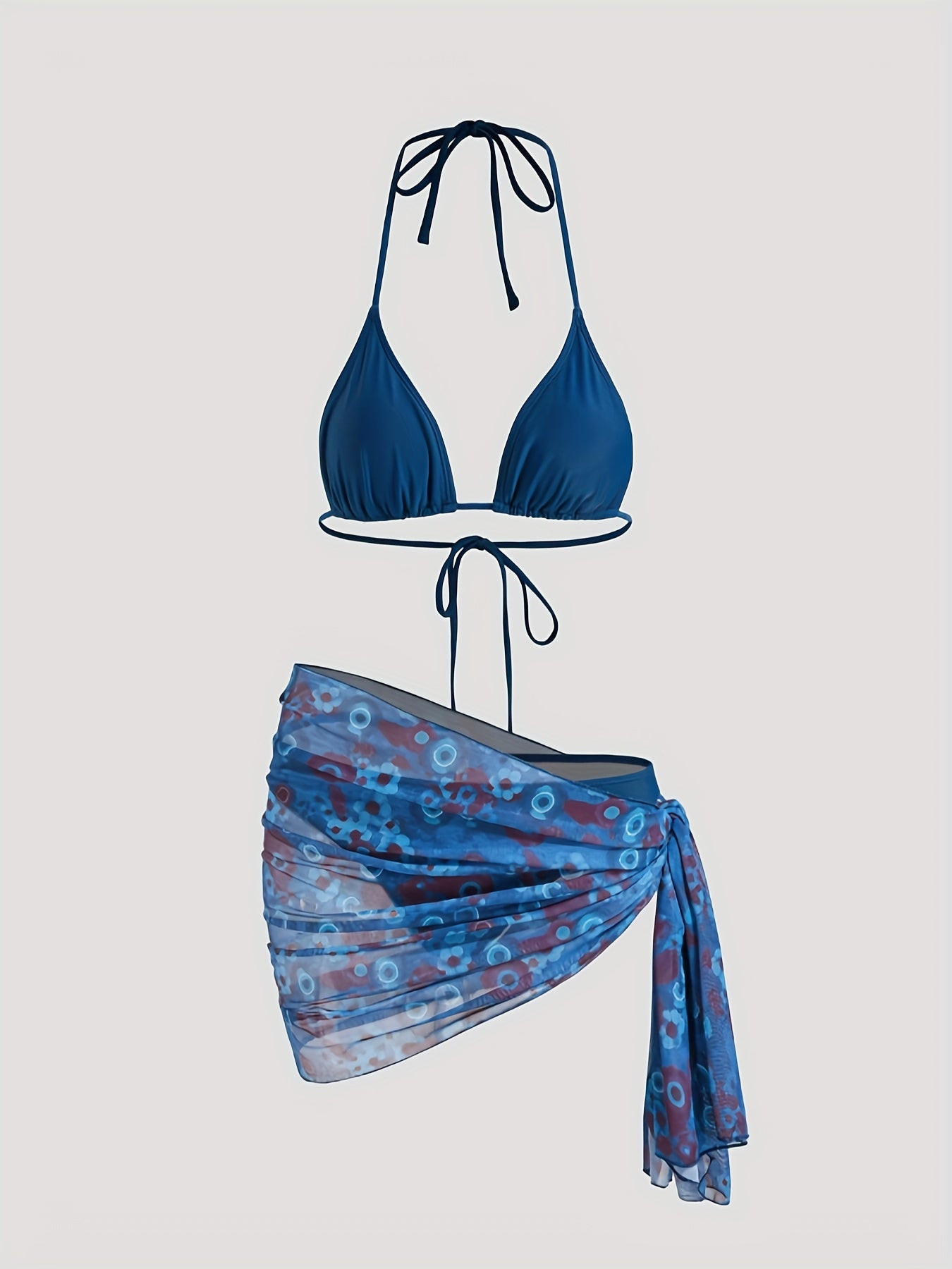 Teofila | Bikini Z Wiązaną Narzutką