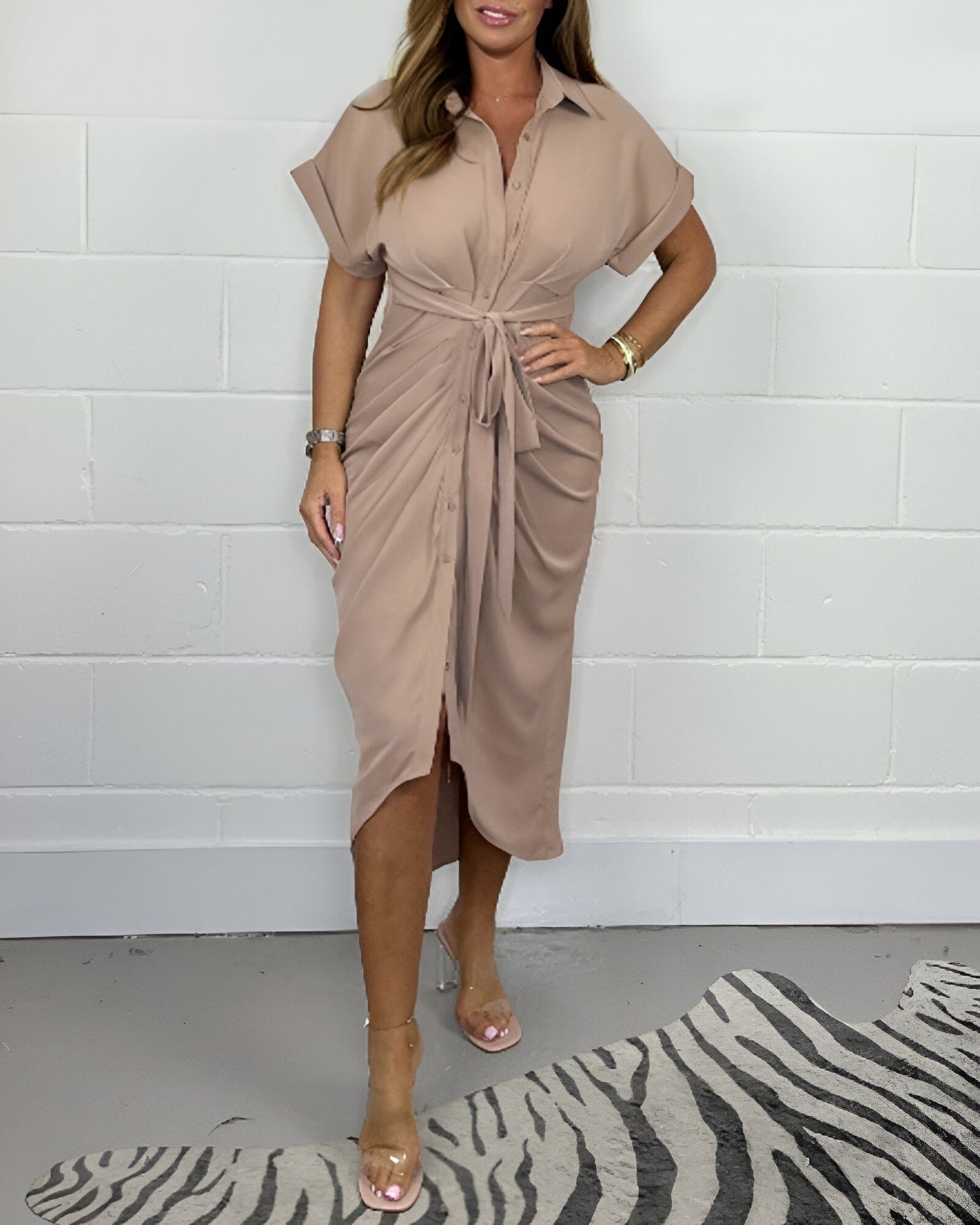Catherine | Elegancka plisowana sukienka
