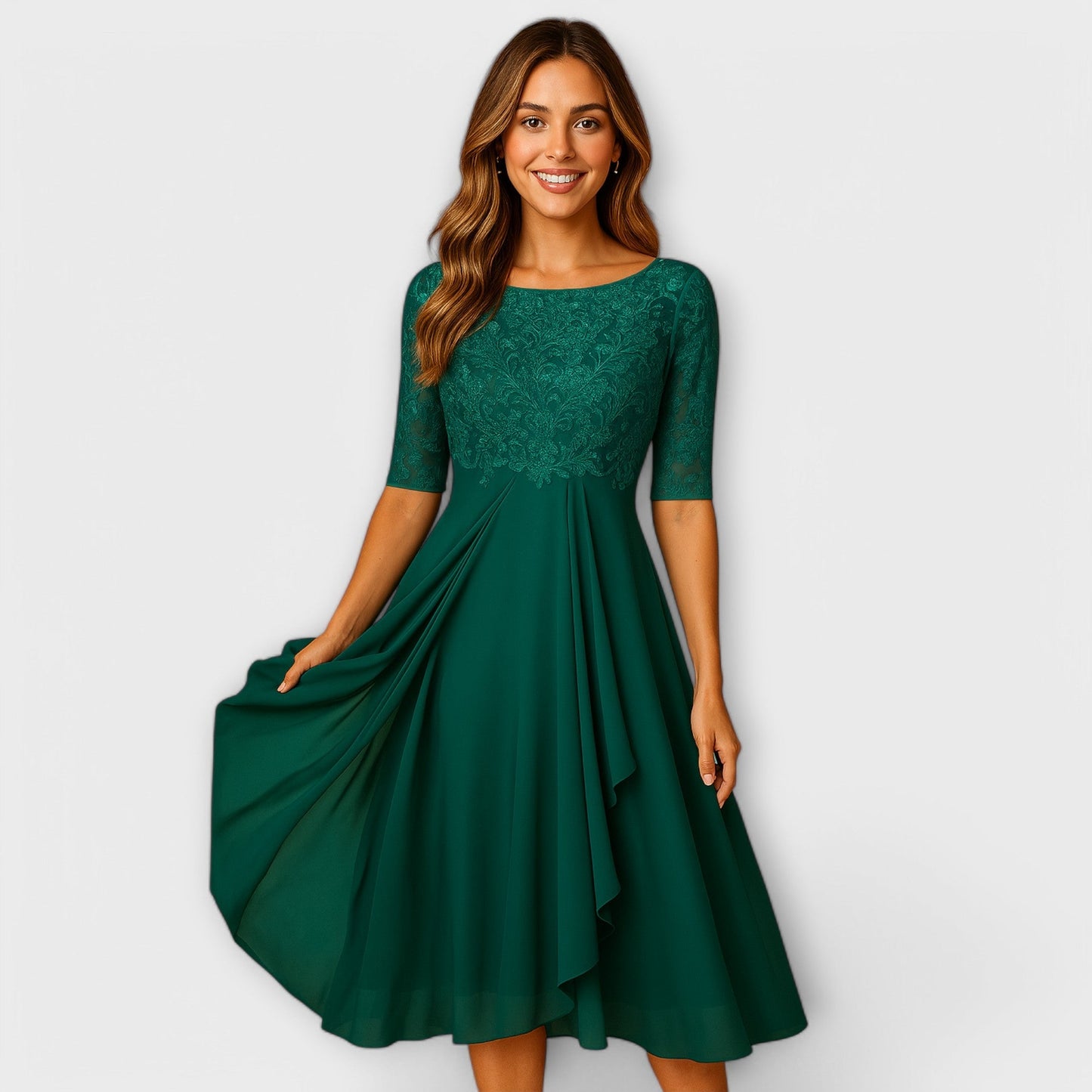 Élodie™ | Elegancka sukienka dla gości weselnych