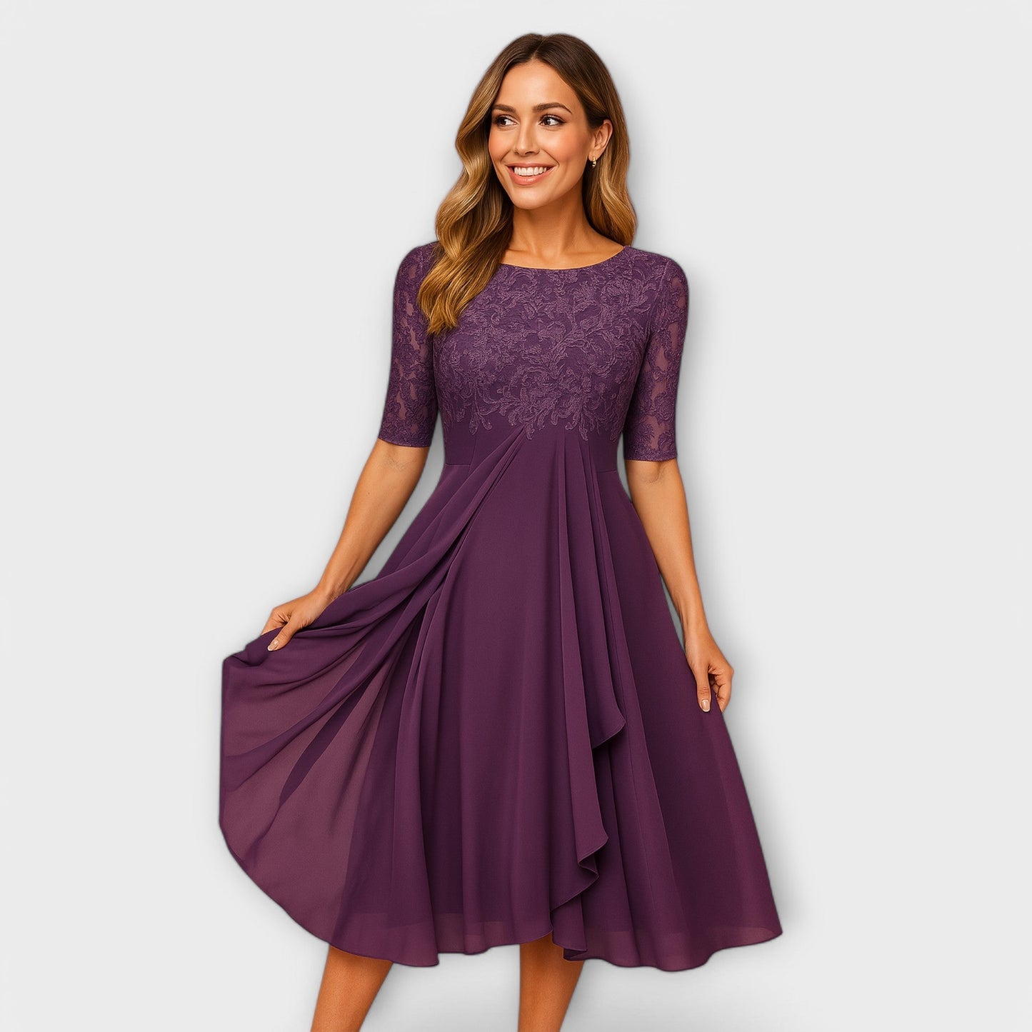 Élodie™ | Elegancka sukienka dla gości weselnych