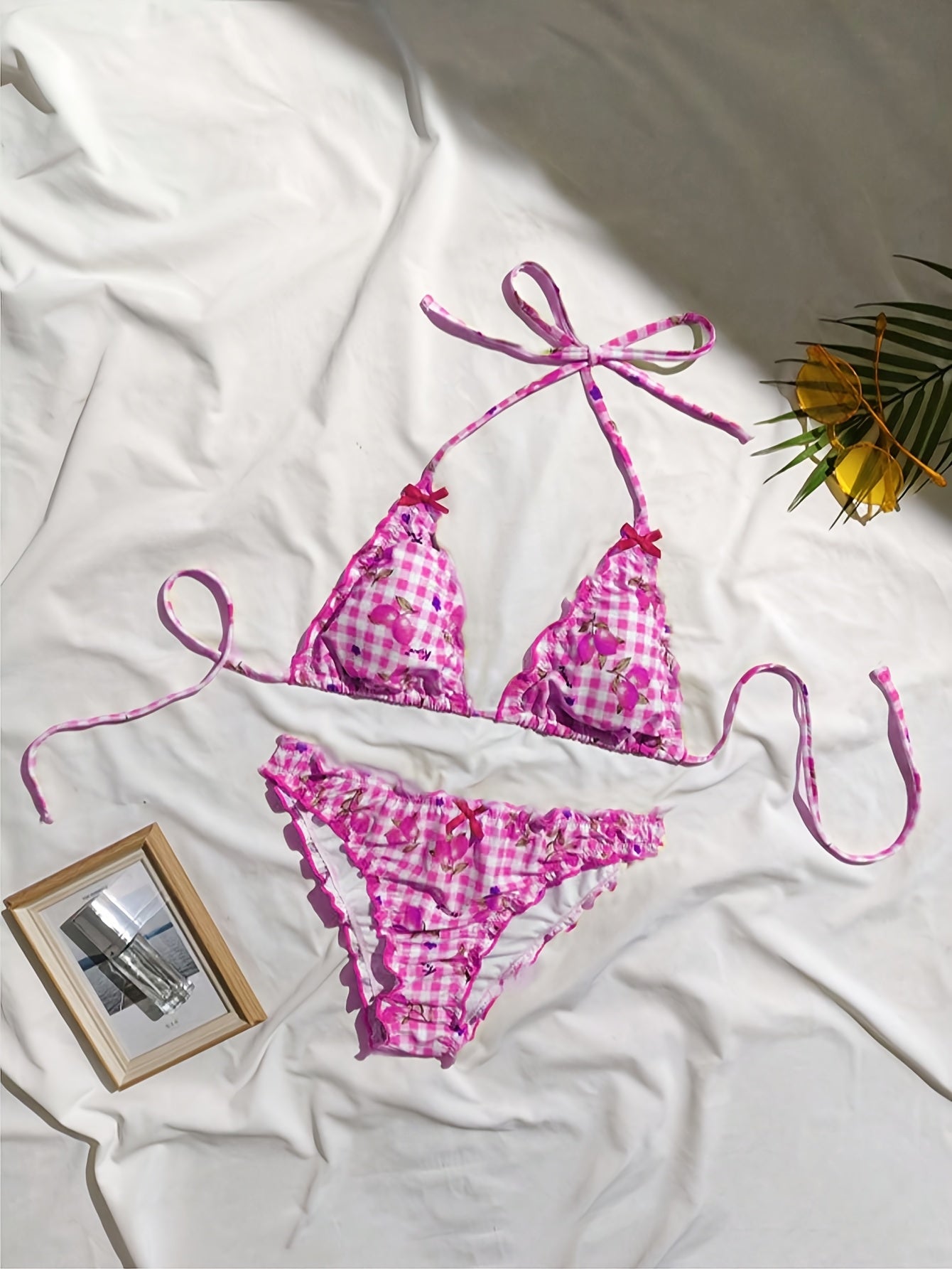 Dagnas | Bikini W Cytrynki Z Falbanką