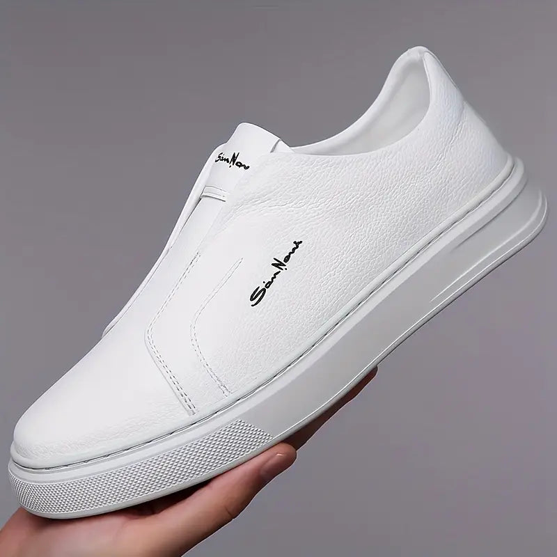 Witold™ | Casualne Skórzane Trampki Bez Sznurowadeł