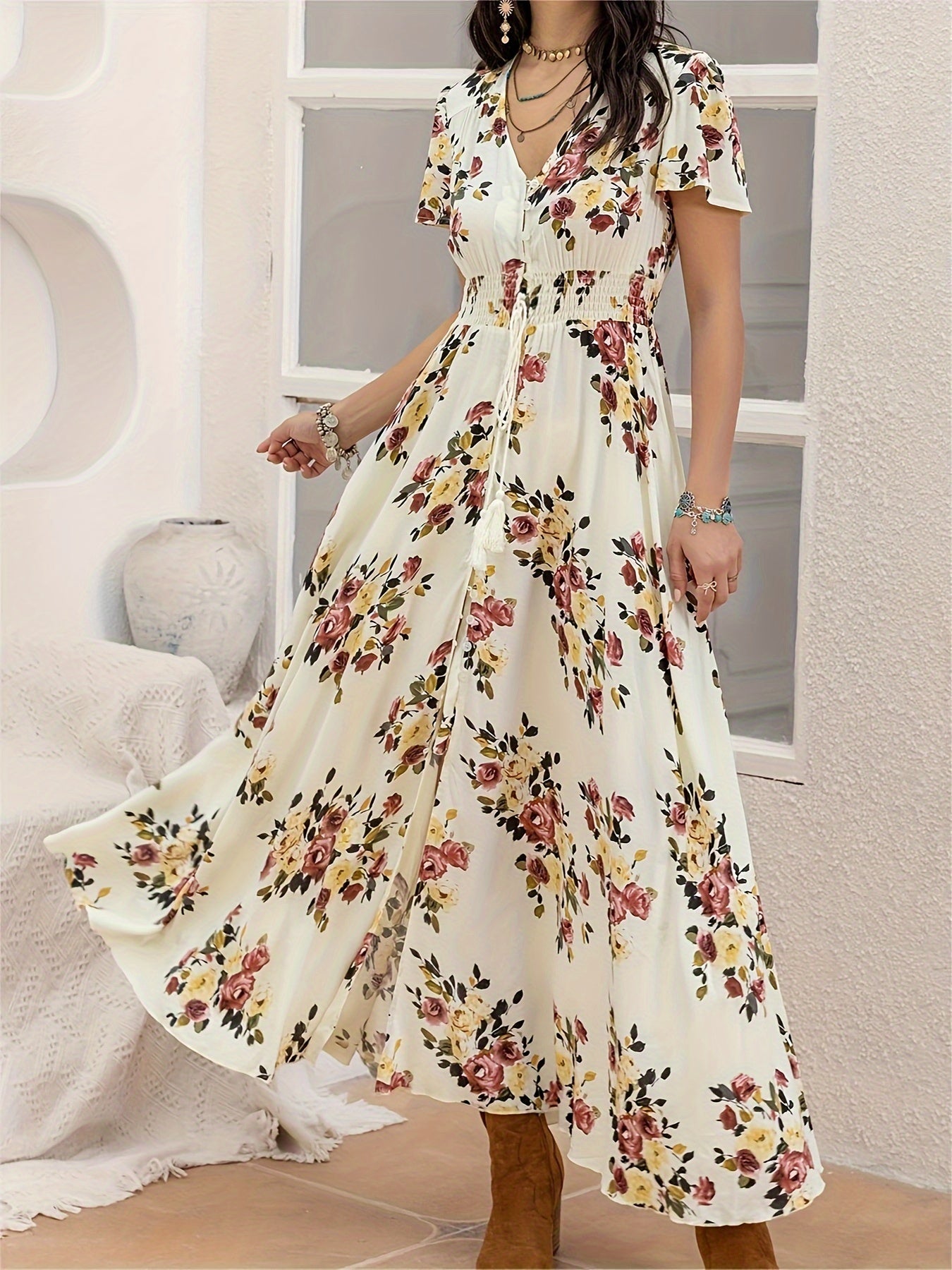 Clara™ | Boho Maxi Dress