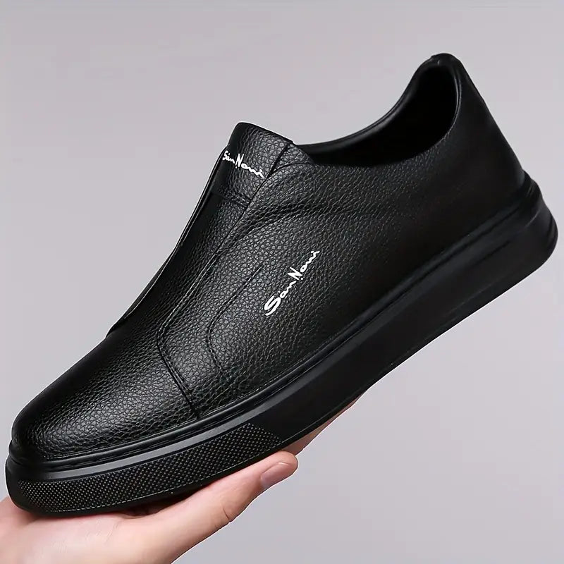 Witold™ | Casualne Skórzane Trampki Bez Sznurowadeł