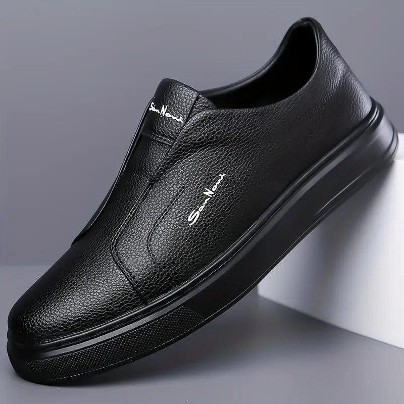 Witold™ | Casualne Skórzane Trampki Bez Sznurowadeł