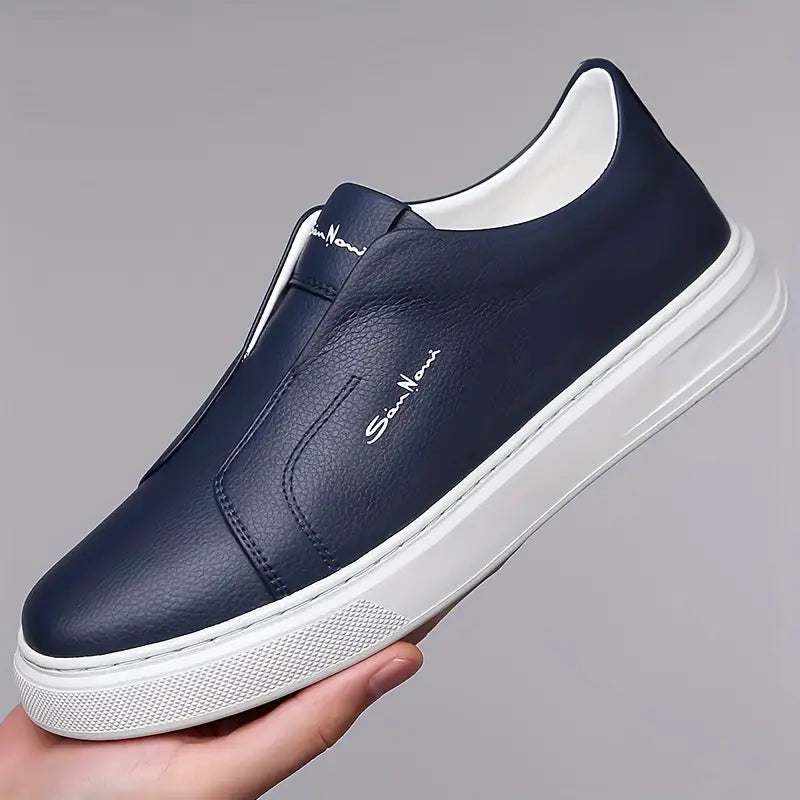 Witold™ | Casualne Skórzane Trampki Bez Sznurowadeł