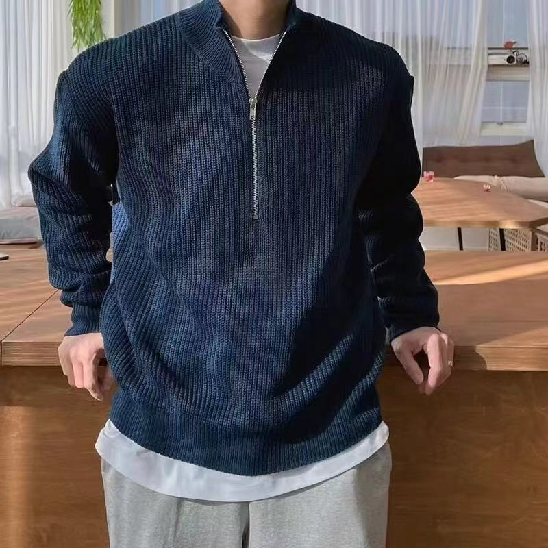 Ryszard™ | Sweter rozpinany do połowy