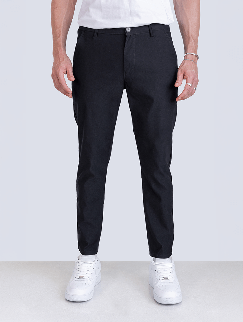 Noa | Spodnie Stretch Czarny