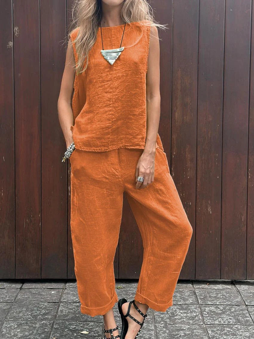 Sabrina™ | Letni Komplet Dwuletni z Lekkim Komfortem i Nowoczesnym Stylem na Każdą Okazję