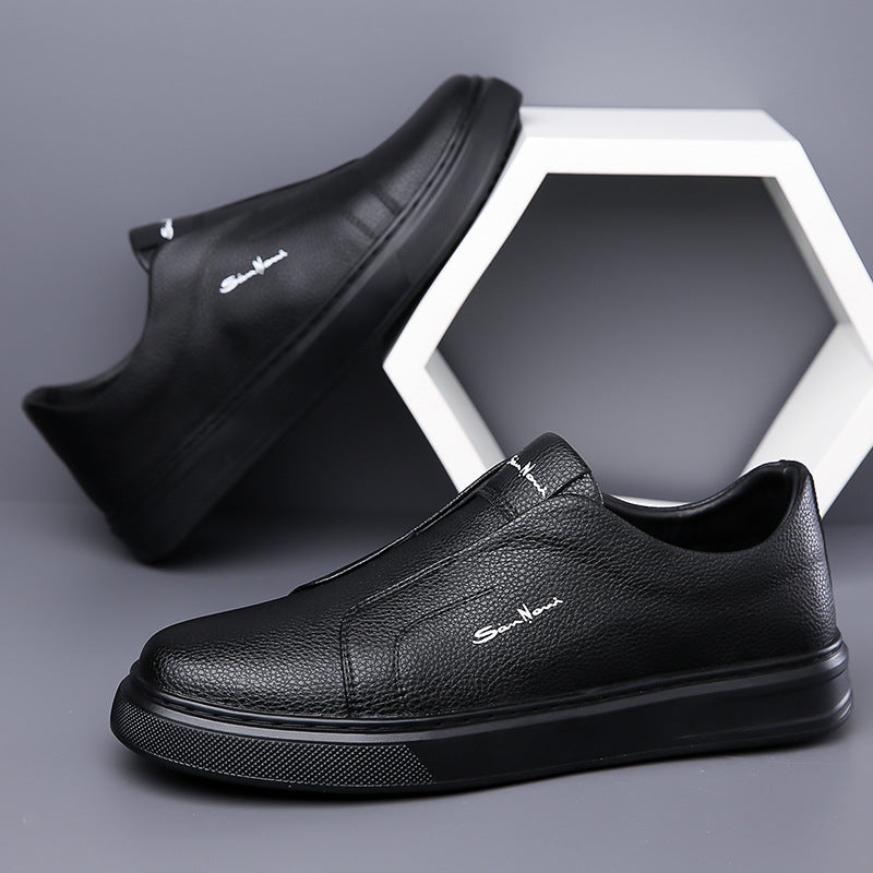 Witold™ | Casualne Skórzane Trampki Bez Sznurowadeł