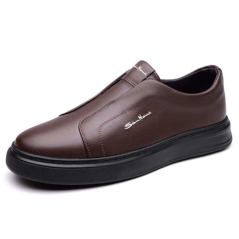 Witold™ | Casualne Skórzane Trampki Bez Sznurowadeł