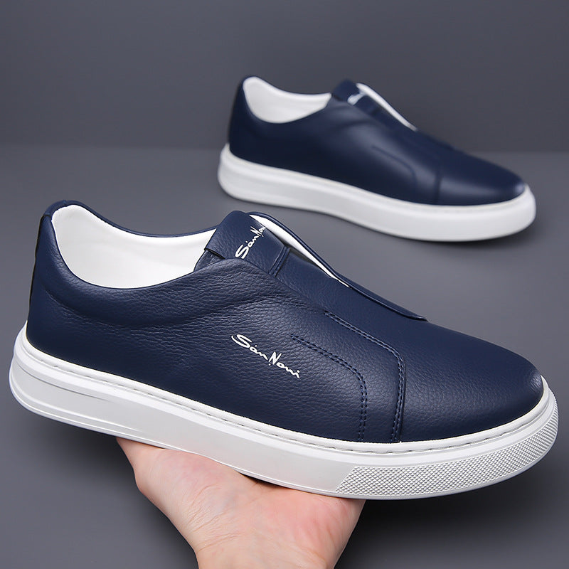 Witold™ | Casualne Skórzane Trampki Bez Sznurowadeł