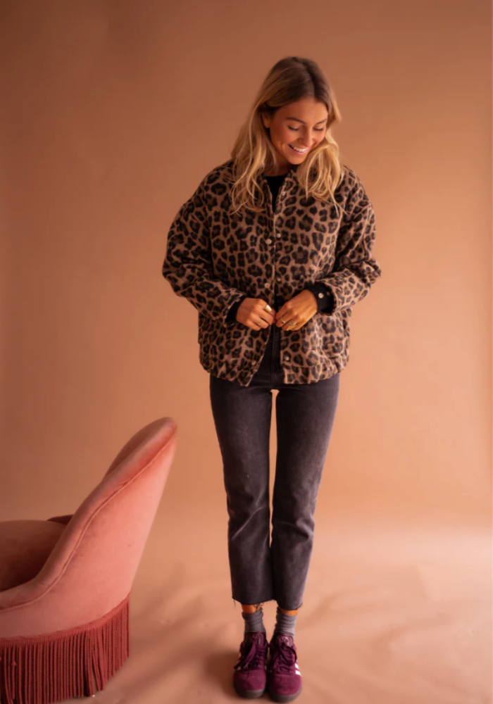 LEONA™ | Kurtka bomber w leoparda