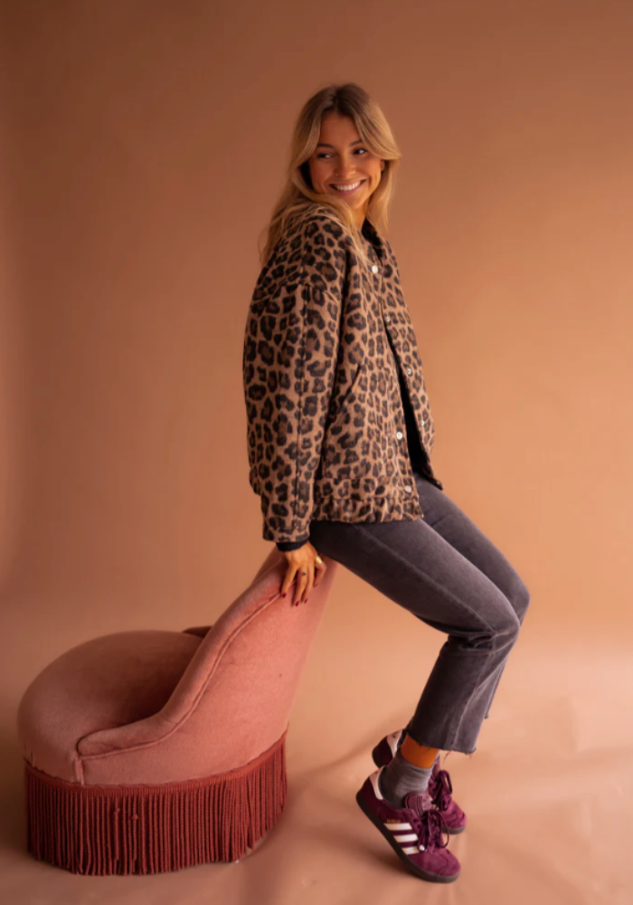 LEONA™ | Kurtka bomber w leoparda