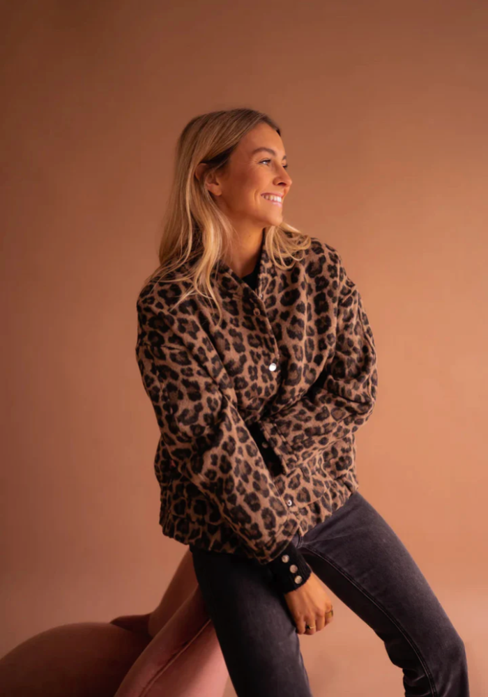 LEONA™ | Kurtka bomber w leoparda