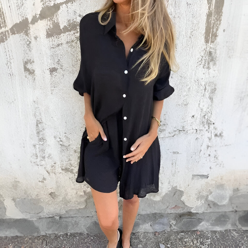 Mila | Zestaw casualowy: bluzka i szorty