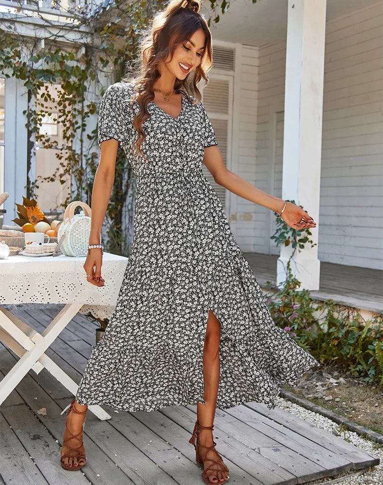 SADIE | Maxi Chic Sukienka Zakrywająca Brzuch