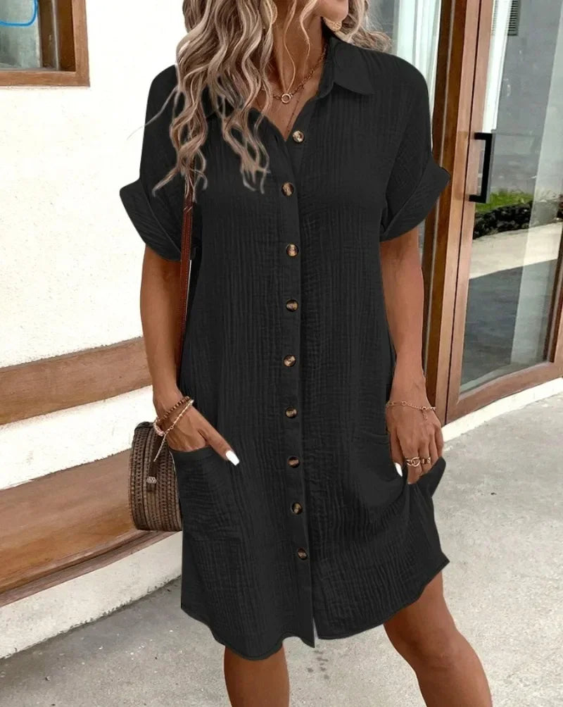 Ella | Mini Chic Sukienka z Zakryciem Brzucha