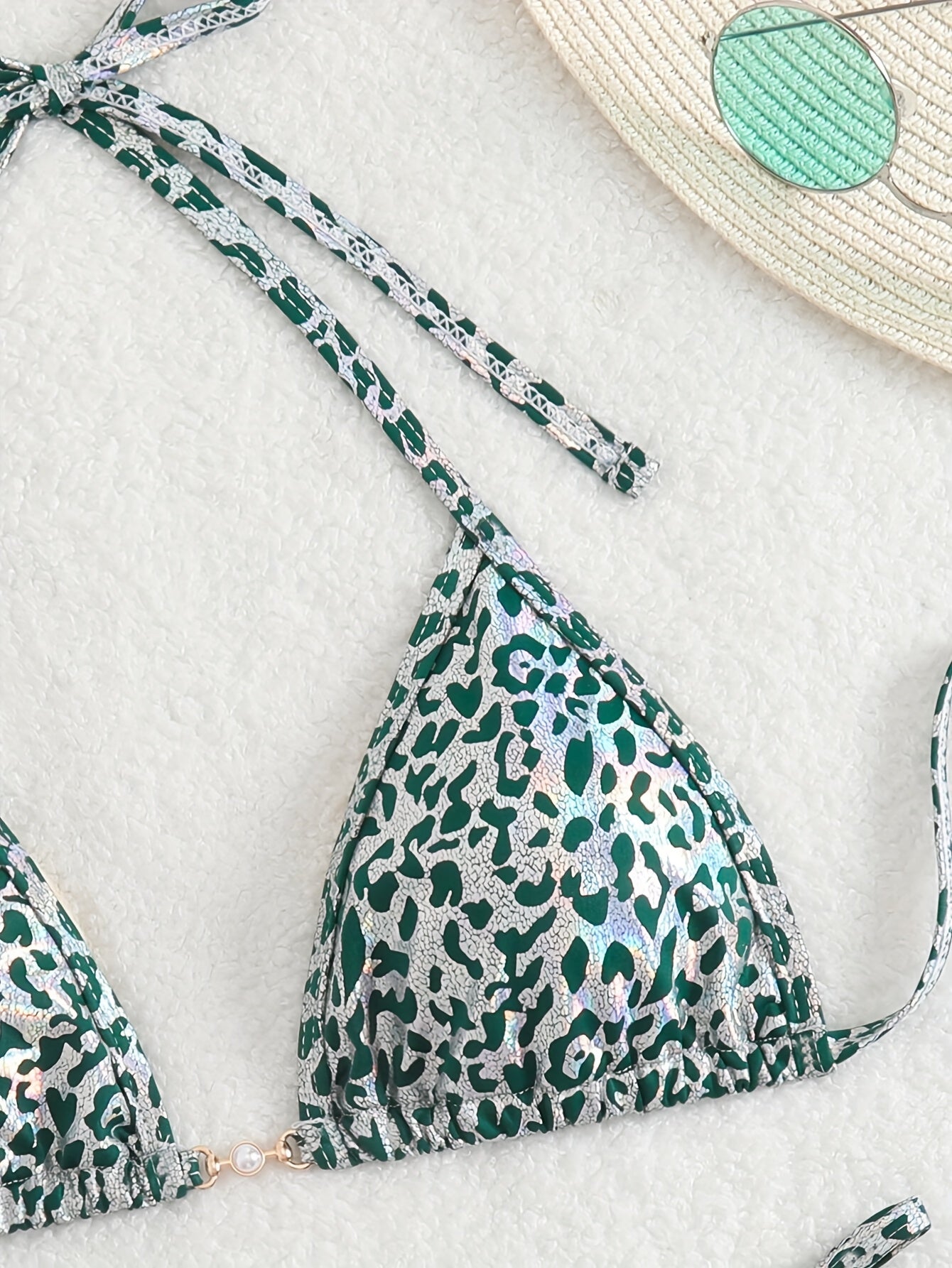 Nadzieja | Bikini W Cętki Z Perełkami