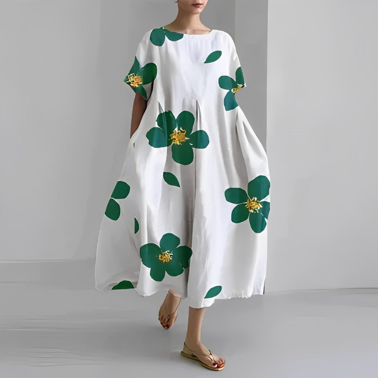 Claire - Boho Sukienka w Kwiatowy Wzór