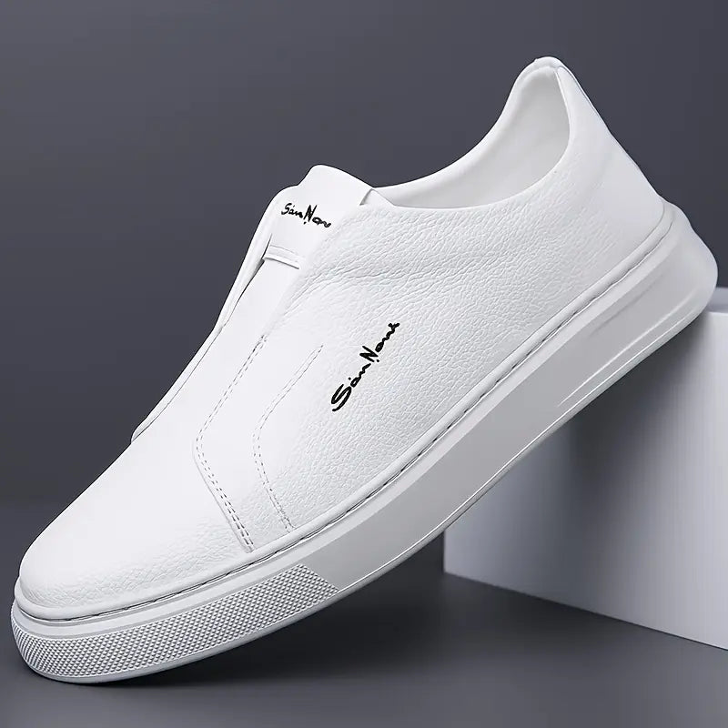 Witold™ | Casualne Skórzane Trampki Bez Sznurowadeł