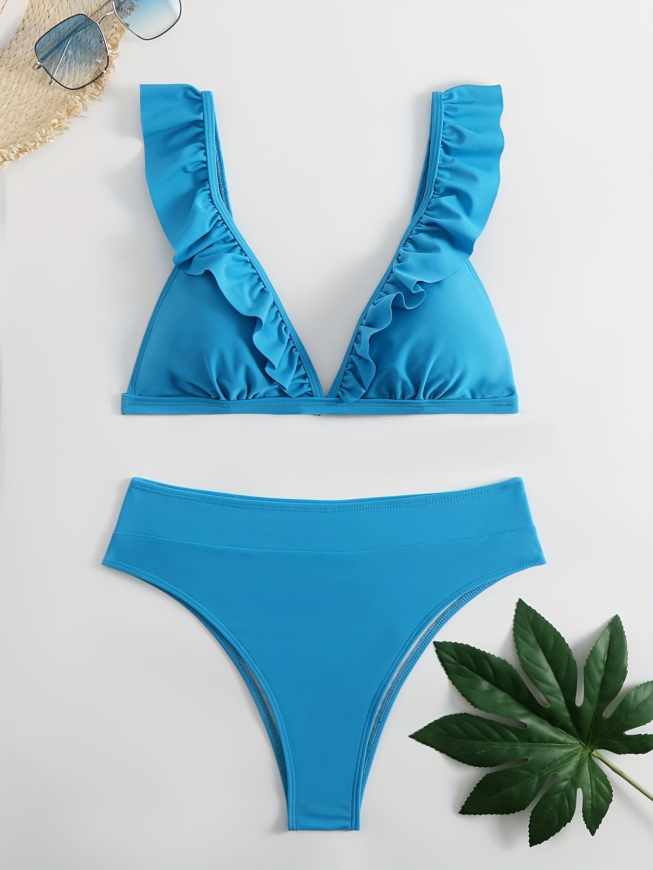 Jagoda | Bikini Z Falbanką I Wysokim Stanem
