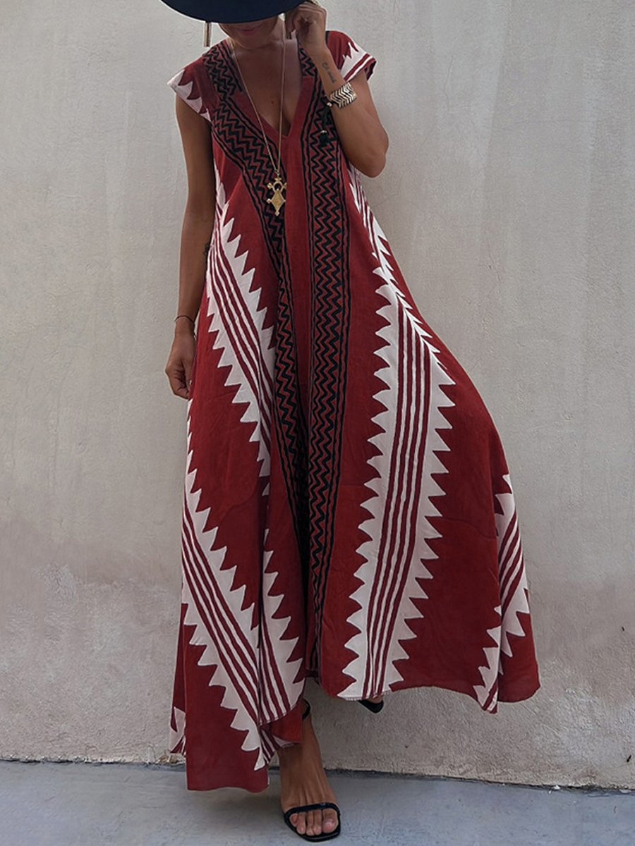 Boho™ | Sukienka bez rękawów z dekoltem w serek