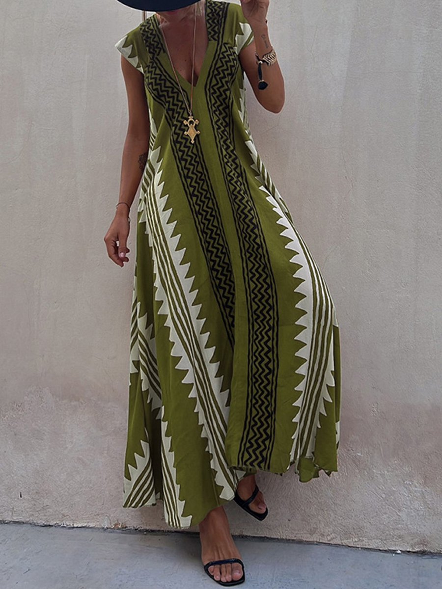 Boho™ | Sukienka bez rękawów z dekoltem w serek