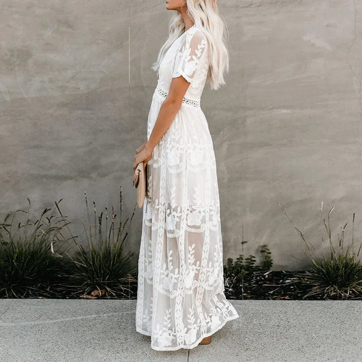 Aneta™ - Maxi Koronkowa Sukienka Ibiza