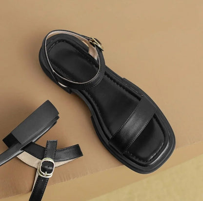 Ricci - Casual Sandały Skórzane