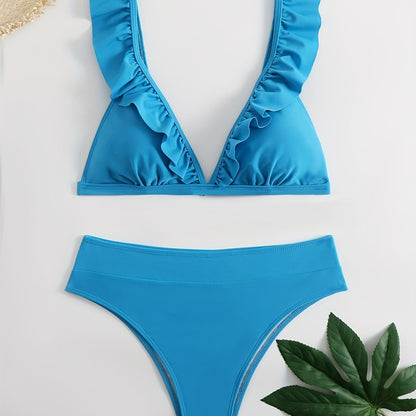 Jagoda | Bikini Z Falbanką I Wysokim Stanem