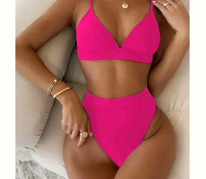 Selene™ - Bikini z Wysokim Stanem z Formowanymi Miseczkami