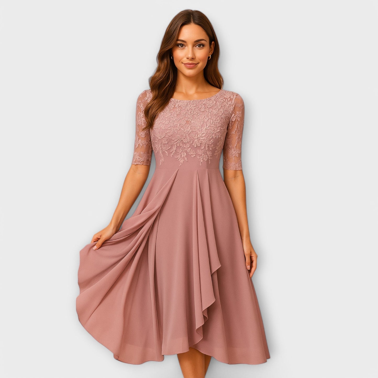 Élodie™ | Elegancka sukienka dla gości weselnych