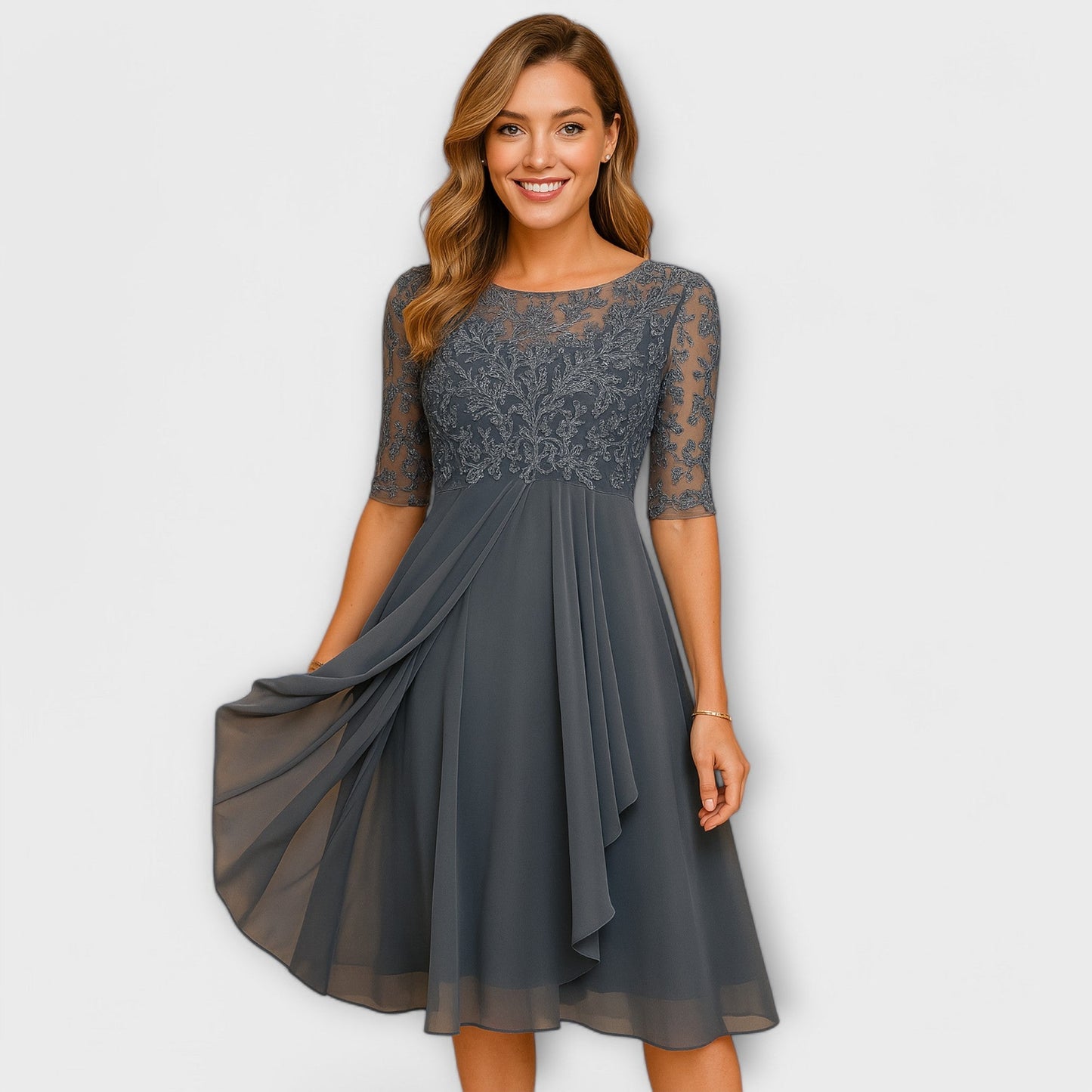 Élodie™ | Elegancka sukienka dla gości weselnych