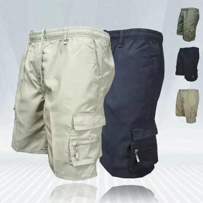 Czeslaw™ | Spodenki Casual z Gumką w Talii + 6 Kieszeni