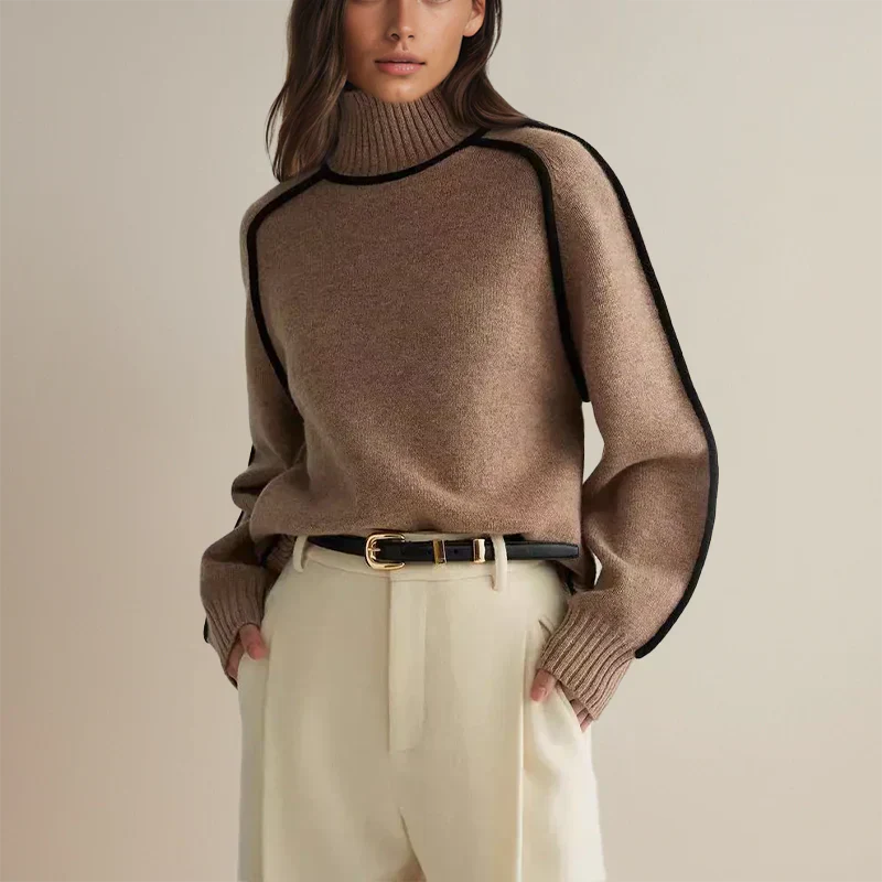 Amanda™ | Stylowy sweter z golfem