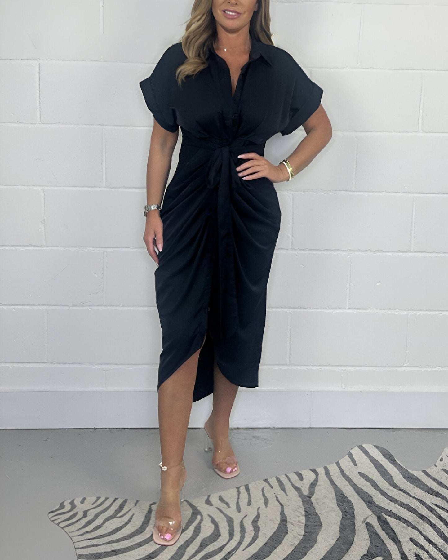 Catherine | Elegancka plisowana sukienka