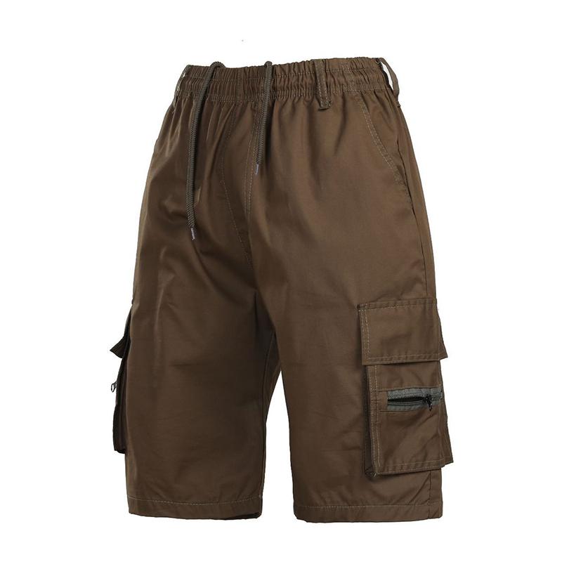 Czeslaw™ | Spodenki Casual z Gumką w Talii + 6 Kieszeni