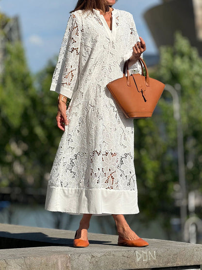 Sophie™ | Elegancka Sukienka z Koronkowymi Wykończeniami