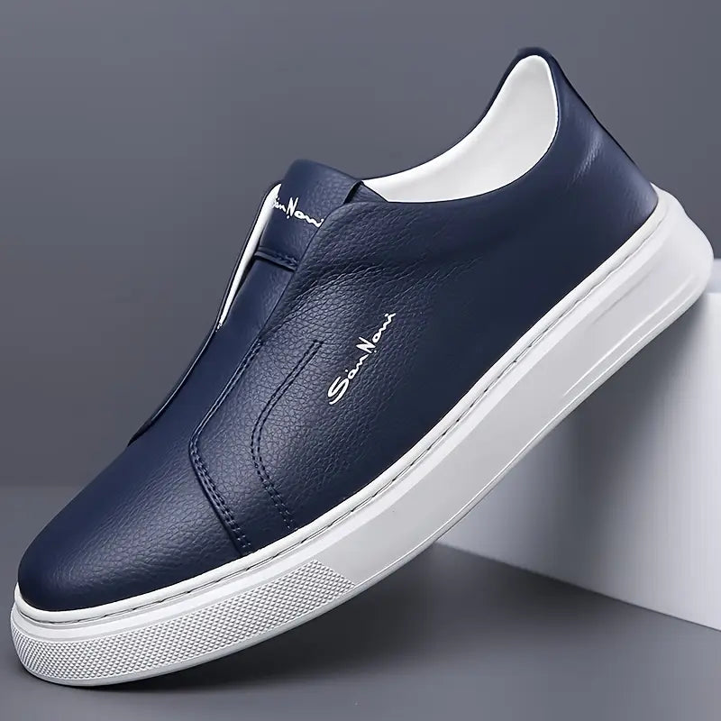 Witold™ | Casualne Skórzane Trampki Bez Sznurowadeł