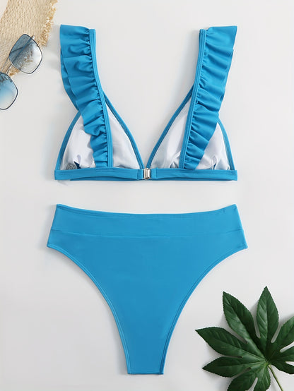 Jagoda | Bikini Z Falbanką I Wysokim Stanem