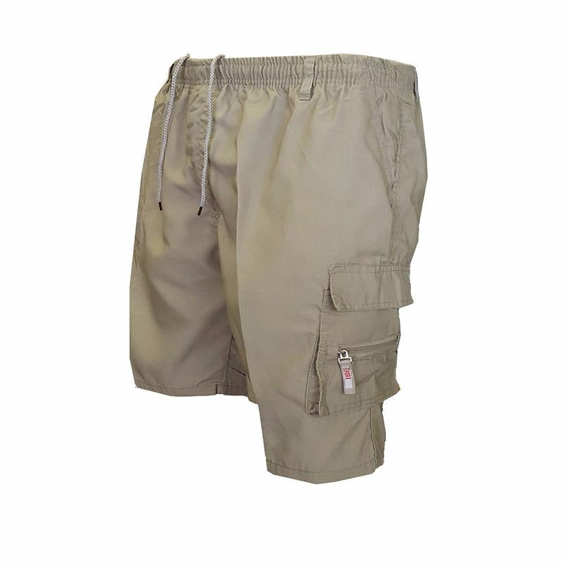 Czeslaw™ | Spodenki Casual z Gumką w Talii + 6 Kieszeni