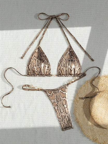 Nadzieja | Bikini W Cętki Z Perełkami