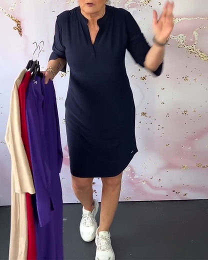 Marisse™ | Prosta i Elegancka Sukienka z Dekoltem w Serek