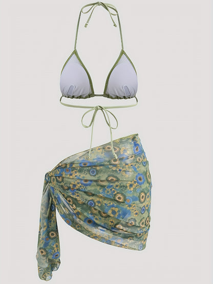Teofila | Bikini Z Wiązaną Narzutką