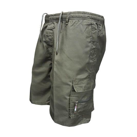Czeslaw™ | Spodenki Casual z Gumką w Talii + 6 Kieszeni