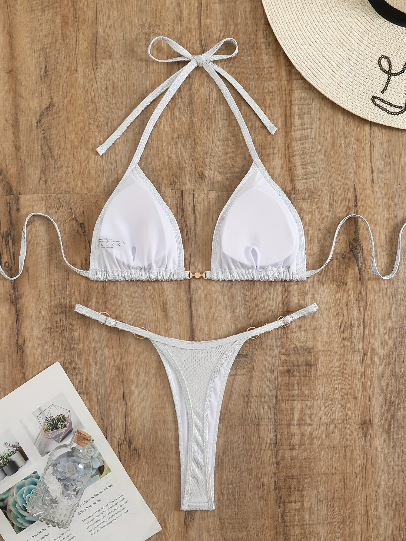 Nadzieja | Bikini W Cętki Z Perełkami