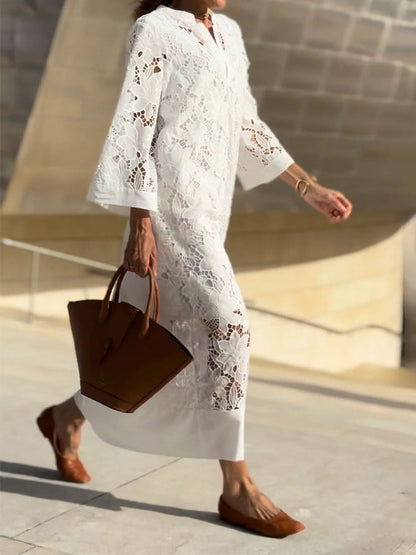Sophie™ | Elegancka Sukienka z Koronkowymi Wykończeniami