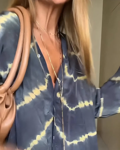 Eva | Długa boho sukienka w paski