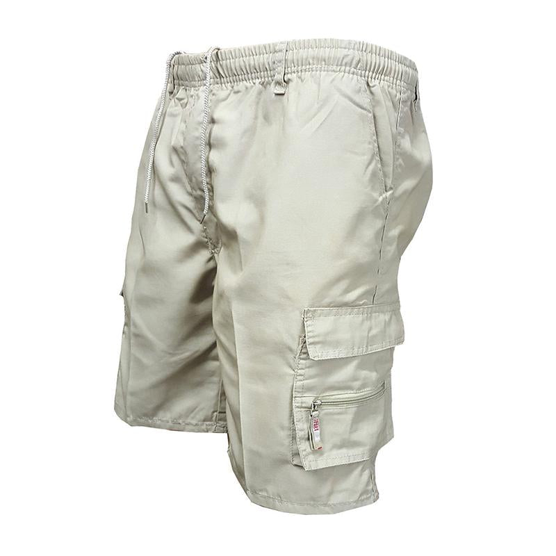 Czeslaw™ | Spodenki Casual z Gumką w Talii + 6 Kieszeni